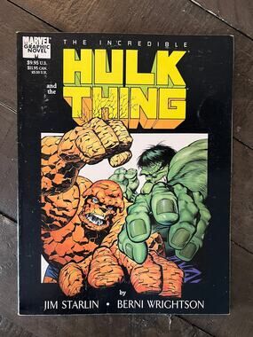 VINTAGE 1987 Marvel "HULK VS. THING" Graphic Novel - VF/NM - Never Opened!
